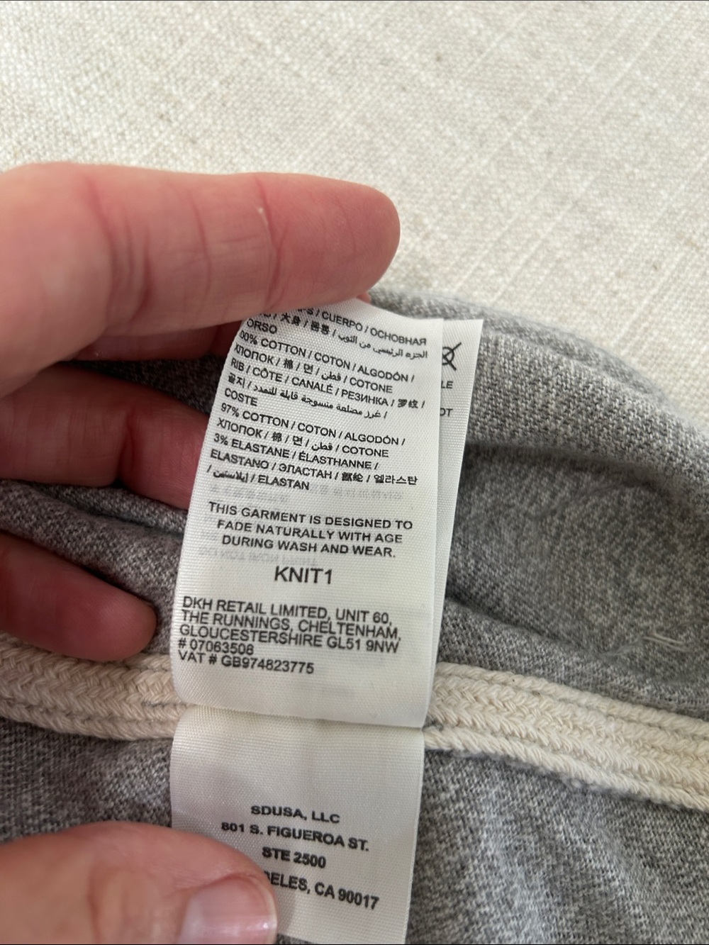 Superdry Copper Beach Men's Tee Large Gray Casual Cotton Surf Graphic T-Shirt - Picture 11 of 13